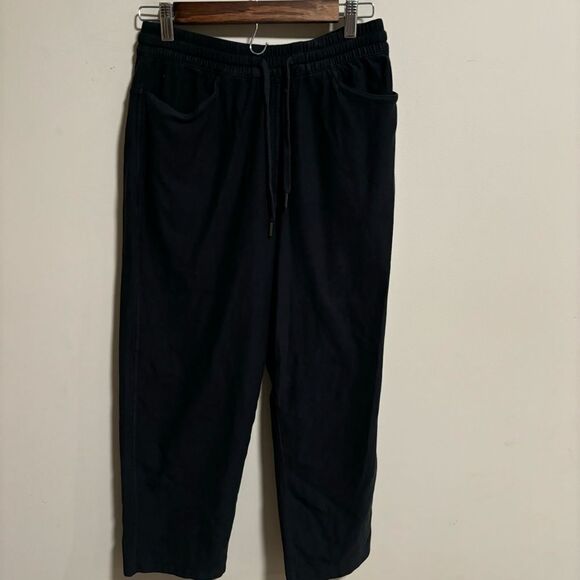 Athleta Farallon Pant Straight Leg Organic Cotton Black- Size Small Petite - Picture 4 of 8